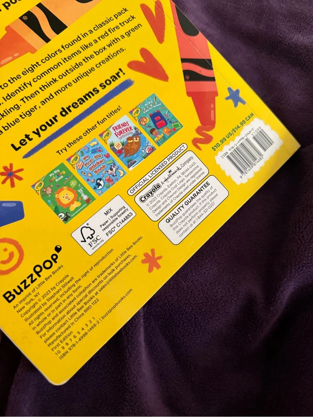 Crayola My Crayons, My World! Kids board book!